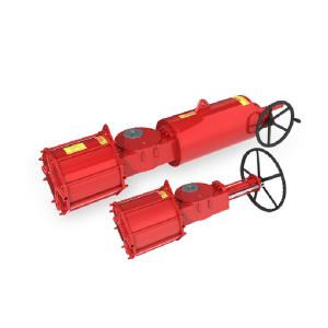 Fork-type pneumatic actuator Fork-type pneumatic actuator